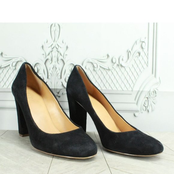 J Crew Black Suede Slip On Comfort Casual Pump Shoes Size 9 - Picture 3 of 9